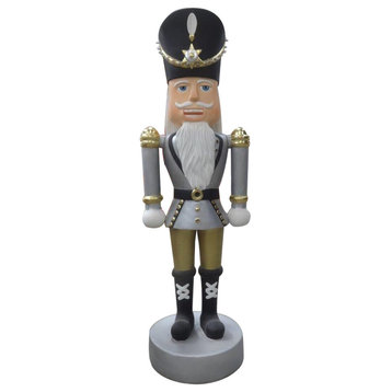 6' Nutcracker With Gold And Silver Coat