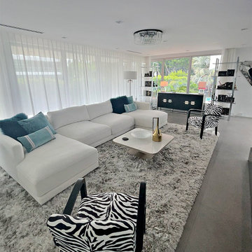 Hibiscus Island Contemporary Family Room Design