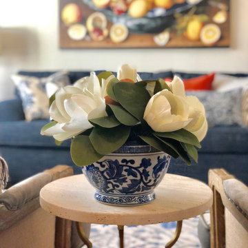 French Country Influence Entry/Living/Dining Rooms