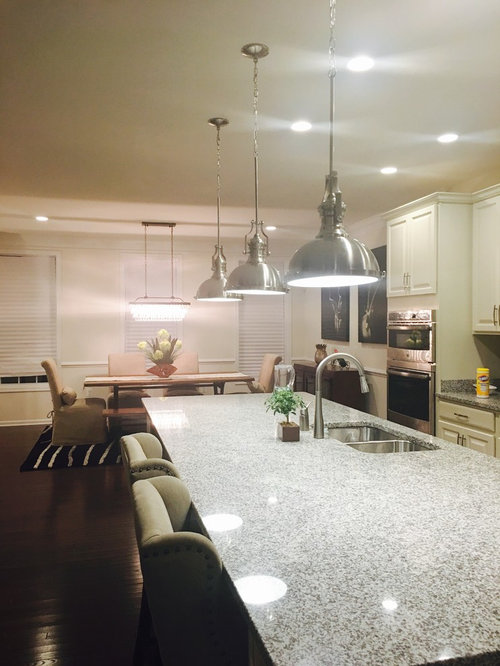 Coordinating Light Fixtures, Coordinating Kitchen And Dining Room Lighting Design