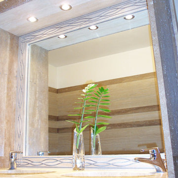 Bagno in travertino