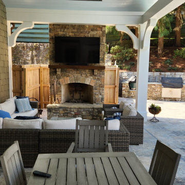 Backyard Hardscape Makeover Buckhead, Atlanta, GA.