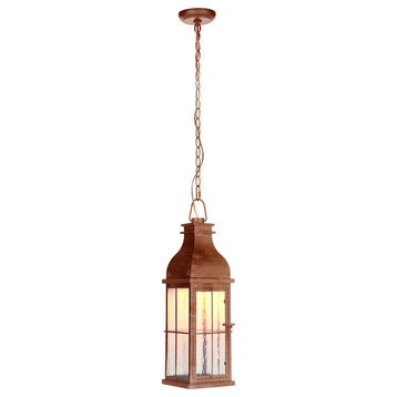 Craftmade Vincent Medium LED Outdoor Pendant, Weathered Copper