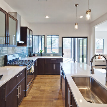 Austin, Texas Condo-Reclaimed Loano White Oak.