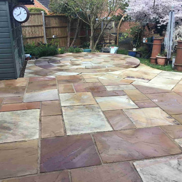 Renovating an Indian Sandstone Patio in Rushden