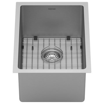 Karran Elite series 16 Gauge Stainless Steel 15" Undermount Bar Sink Kit