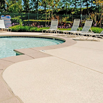 Stamped Concrete Pool Deck
