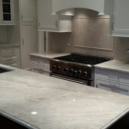 White Pearl Quartzite Kitchen - Kitchen Countertops