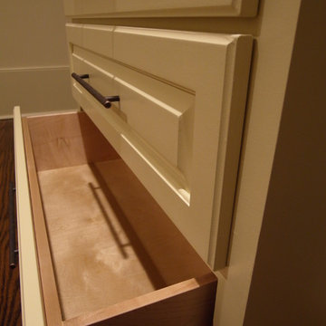 Upstairs Hallway Drawer Cabinet with Hutch