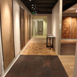Commercial new construction - Pacific Design Center (West Hollywood) - Hardwood Flooring