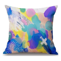 K&D - K&D Linen Pillow, Set of 2, Jewel - Decorative Pillows
