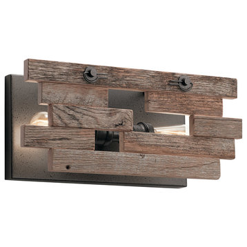 Wall Sconce 2-Light, Anvil Iron