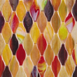 Silhouette glass tile mosaic by Hirsch - Mosaic Tile