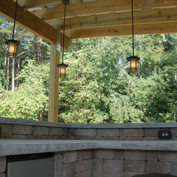 Outdoor covered kitchen