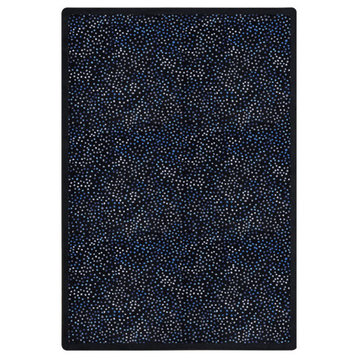 Joy Carpets Kaleidoscope, Whimsical Area Rug, Dots Aglow, 10'9"X13'2", Silver