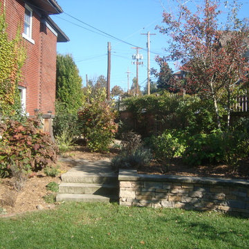 Pittsburgh - Squirrel Hill - Sunken Patio and Gardens, Fence, Steps , Walls