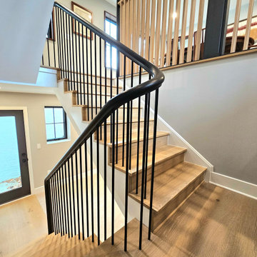 Project #115 | Staircase with Continuous Rail System Without Newels