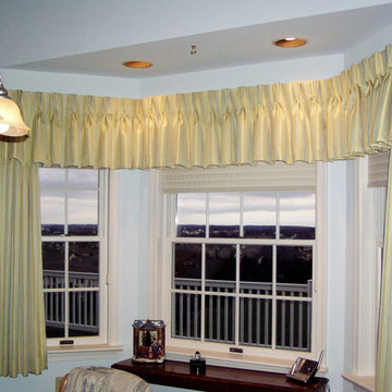 Custom Valance with Draperies