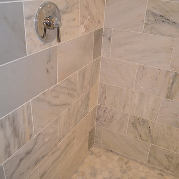 Master Bath - in White Carrara Marble