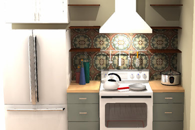 Kitchen - cottage kitchen idea in New Orleans