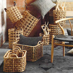 Roost Water Hyacinth Baskets - SKU: BA106 - Flatware Storage