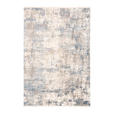 Feizy 3891FBLU Cadiz Machine Made Ivory / Blue Area Rug - 2'-2" X 3'-2"
