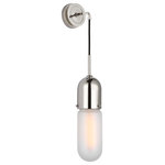 Visual Comfort & Co. - Junio Wall Light in Polished Nickel with Frosted Glass - N/A