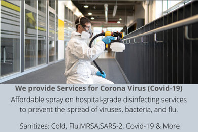 Covid-19 Disinfecting Spray on coatings