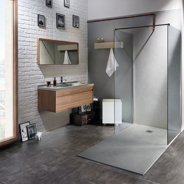 Shower tray base beton akron Acquabella