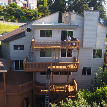 Exterior Painting of House in Bellevue, WA by Local Painters