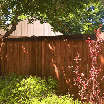 Wood fence