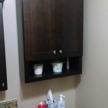 Birnamwood, WI Mater Bath Remodel - Santa Cecilia Granite Vanity Top