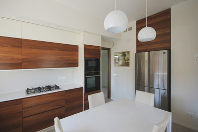 Immagine di una cucina minimalista