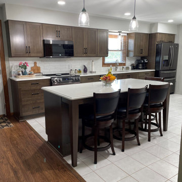 Contemporary Kitchen Transformation With New Cabinets