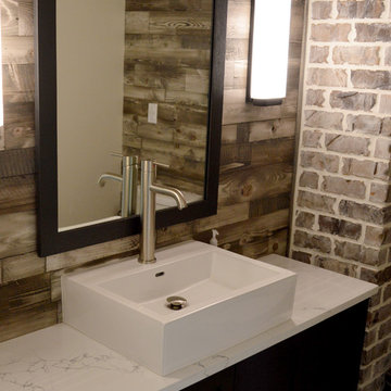 Rustic Modern Powder Bathroom