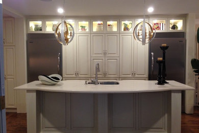 Spectacular counters for one of our favorite designers Caroline Harrison.