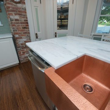 New Super White Quartzite with a Leathered Finish