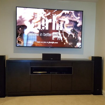 Home Theater Installation with TV Mounting
