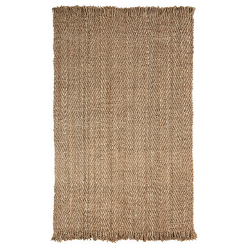 Natural Bohemian Collection Hand Woven Jute Rug(3'x5')
