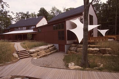 Inspiration for a modern exterior home remodel in Orange County