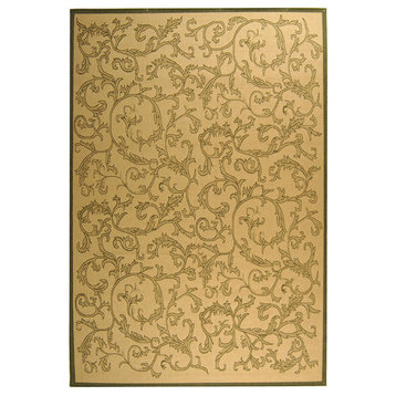 Safavieh Courtyard Cy2653-1E01 Natural, Olive Area Rug, 5'3"x7'7"