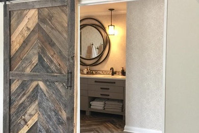 Farmhouse bathroom photo in Other