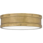 Quoizel Lighting - Quoizel Lighting QF5224WS Ahoy - 25W LED Flush - 3.5 In - From rustic to retro and craftsman to contemporaryAhoy 25W LED Flush M Weathered Brass WeatUL: Suitable for damp locations Energy Star Qualified: n/a ADA Certified: n/a  *Number of Lights: 1-*Wattage:25w LED bulb(s) *Bulb Included:Yes *Bulb Type:LED *Finish Type:Weathered Brass