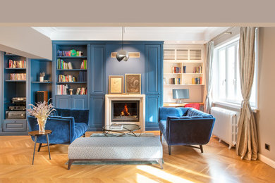 Inspiration for a modern living room remodel in Other