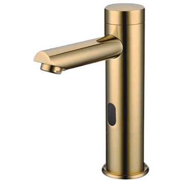 Fontana Chatou Brushed Gold Motion Sensor Faucet, Automatic Soap Dispenser