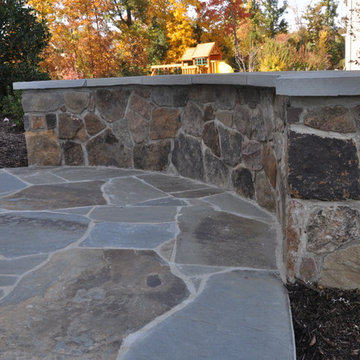 patio,pavilion,outdoor fireplace,indoor fireplace,grill,walkway,walls.