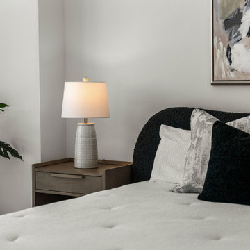 Primary Bedroom Styling Detail — Quay Commons Sarasota