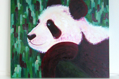 «Винный панда» 50х60см