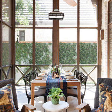 Northumberland Screened Porch with John Dickinson Side Table