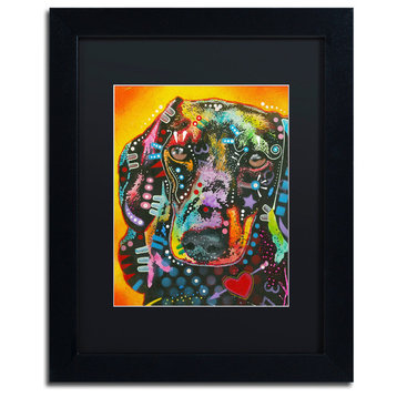Dean Russo 'Brilliant Dachshund' Framed Art, 11x14, Black Frame, Black Mat